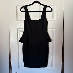 Alice + Olivia Georgina Peplum Dress in Black